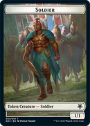 Soldado // Guerrero elfo Ficha de doble cara [Game Night: Free-for-All Tokens]