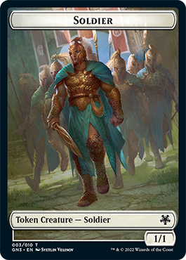 Soldado // Guerrero elfo Ficha de doble cara [Game Night: Free-for-All Tokens]