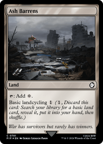 Friches cendrées (Surge Foil) [Fallout]