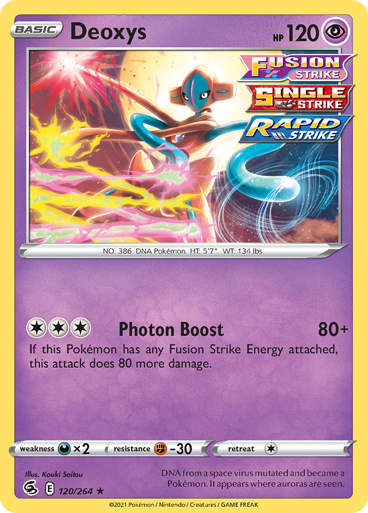 Deoxys (120/264) (Exclusivo de Baraja Temática) [Espada y Escudo: Golpe Fusión]
