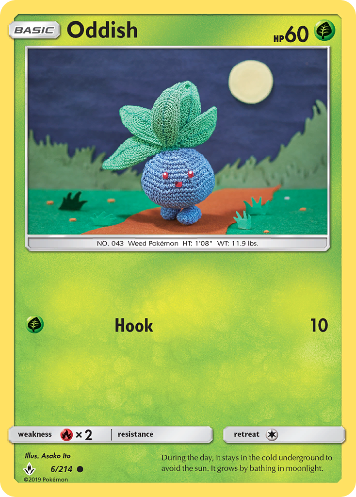 Oddish (6/214) [Sol y Luna: Lazos Indestructibles]
