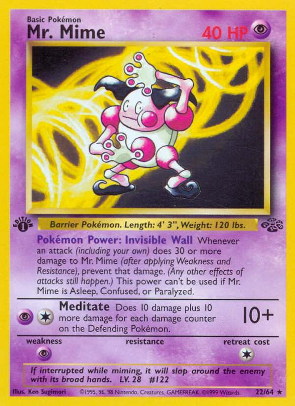 Mr. Mime (22/64) [Jungla 1ª Edición]