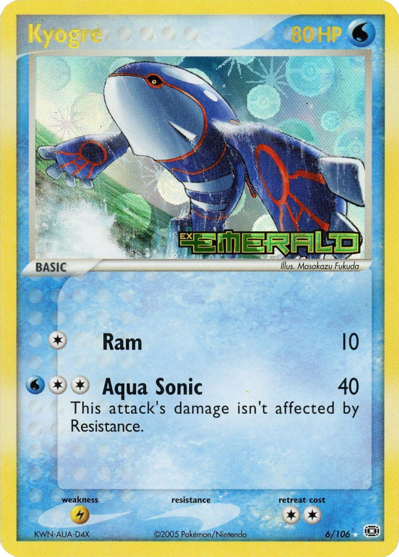 Kyogre (6/106) (Estampillé) [EX : Émeraude]