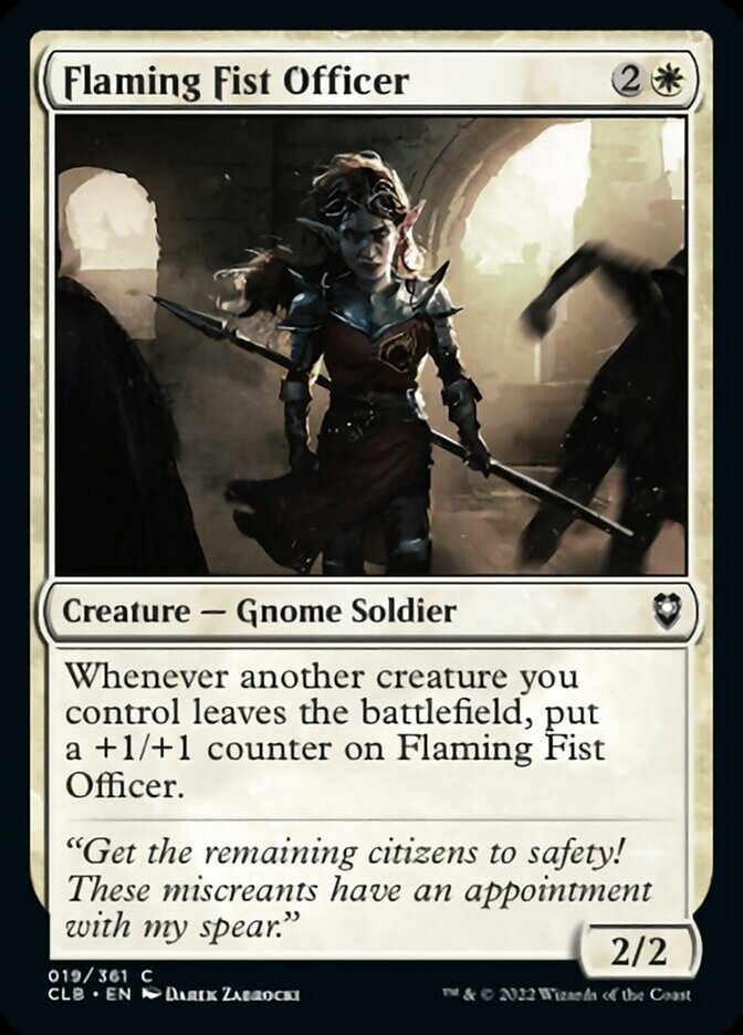 Oficial de la Llama Fist [Commander Legends: Battle for Baldur's Gate]