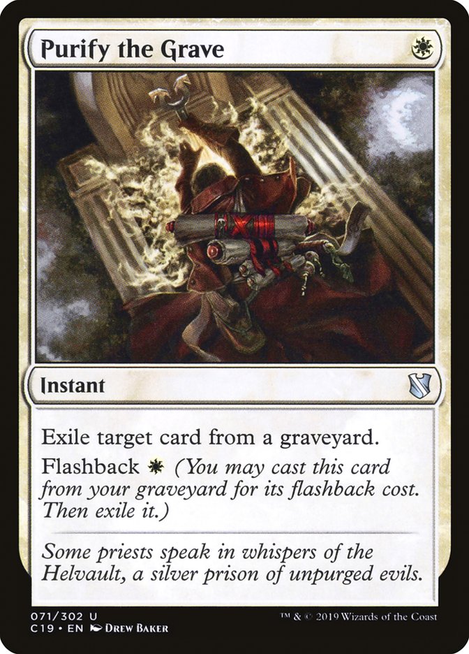 Purifier la tombe [Commander 2019]