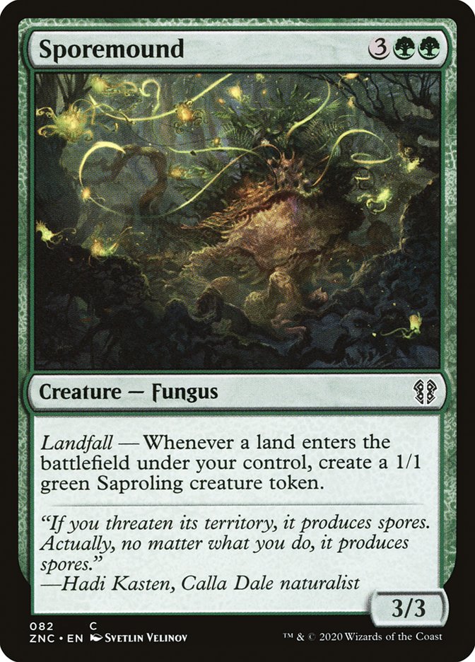 Monticule de spores [Commander Zendikar Rising]