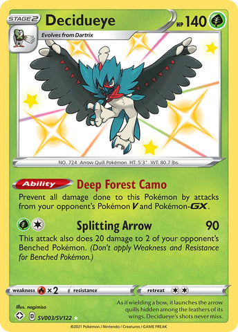 Decidueye (SV003/SV122) [Espada y Escudo: Destinos Brillantes]