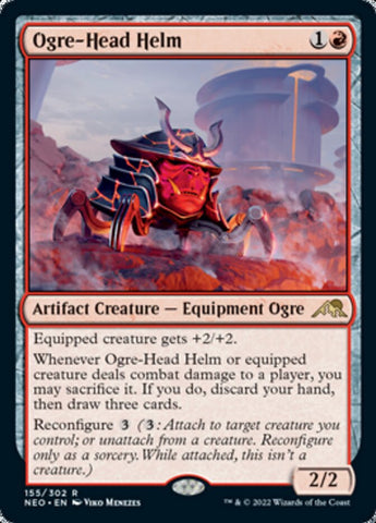 Heaume à tête d'ogre [Kamigawa : La Dynastie néon]
