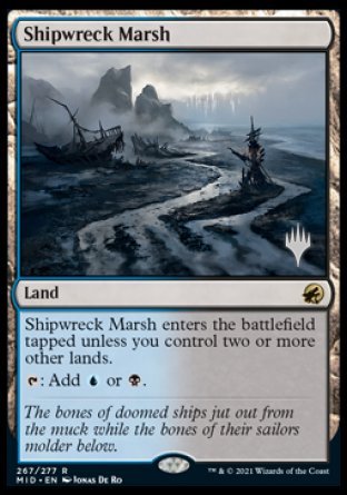 Marais naufragé (Pack promo) [Innistrad : Chasse de Minuit Promos]
