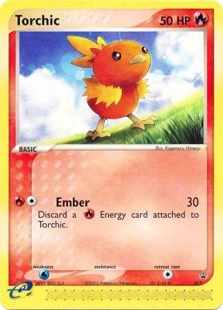 Torchic (017) (No-Holográfica) [Nintendo: Promocionales Estrella Negra]