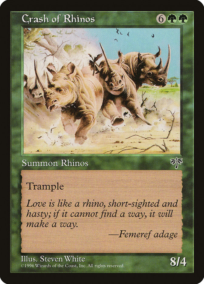 Choc des rhinocéros [Mirage]