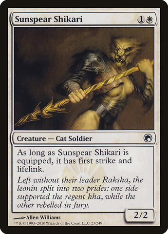 Cazadora Shikari de Lanzasol [Cicatrices de Mirrodin]