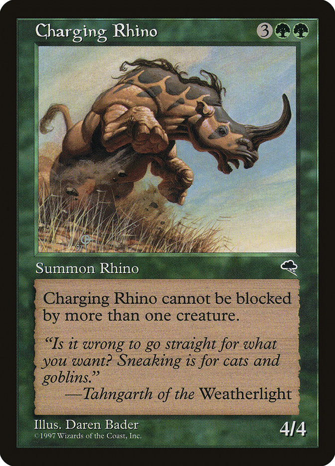 Rhinocéros chargeur [Tempête]