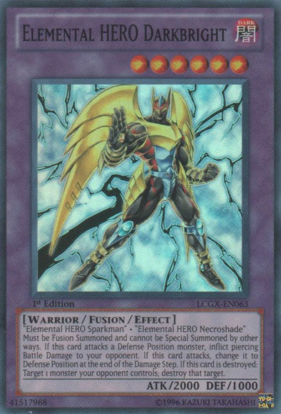 HÉROS Élémentaire Darkbright [LCGX-FR063] Super Rare