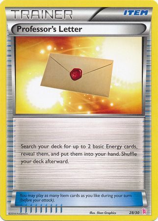 Lettre du Professeur (28/30) [XY: Kit du Dresseur - Nymphali]