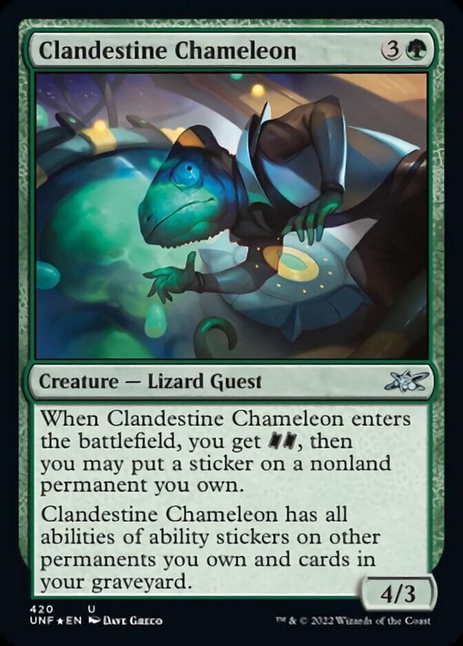 Caméléon Clandestin (Feuille Galaxie) [Unfinity]