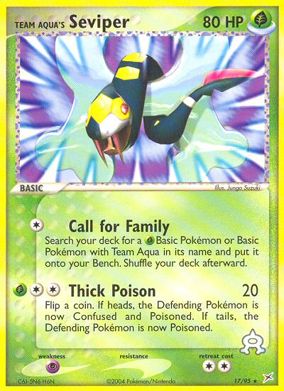 Seviper de la Team Aqua (17/95) [EX: Team Magma vs Team Aqua]