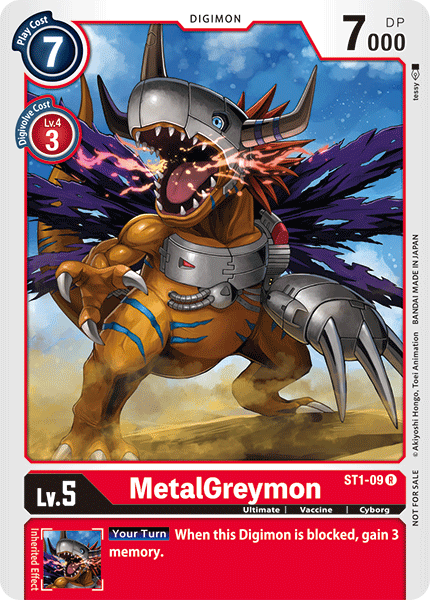 MetalGreymon [ST1-09] (Tamer Battle Pack) [Baraja de Inicio: Gaia Red Promos]