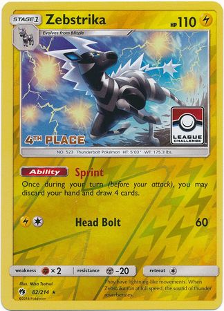 Zebstrika (82/214) (Liga Promocional 4to Lugar) [Sol y Luna: Truenos Perdidos]
