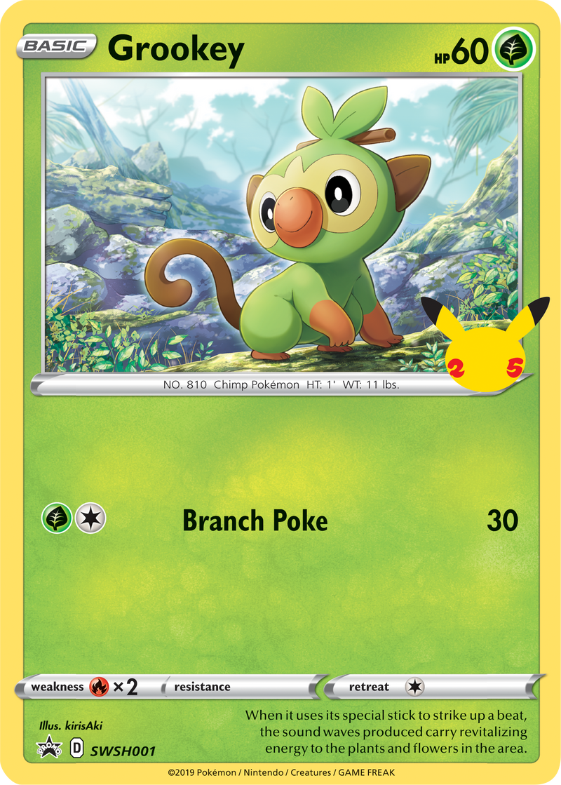 Grookey (SWSH001) (Carta gigante) [First Partner Pack]