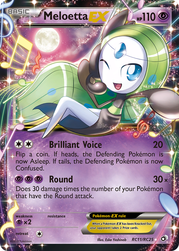 Meloetta EX (RC11/RC25) [Noir & Blanc : Trésors Légendaires]
