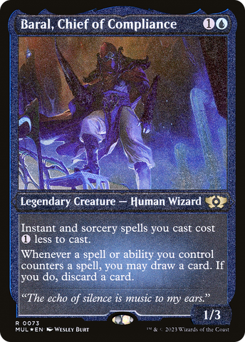Baral, Jefe de Cumplimiento (Grabado tradicional) [Leyendas del Multiverso]