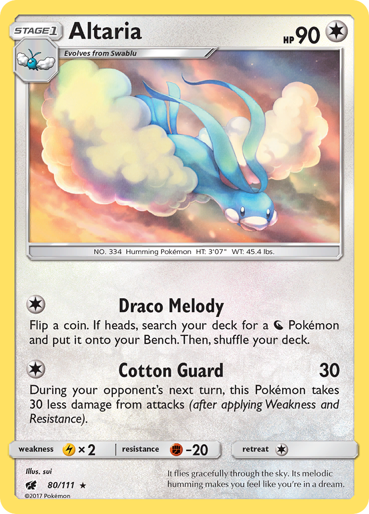 Altaria (80/111) [Soleil et Lune : Invasion Carmin]