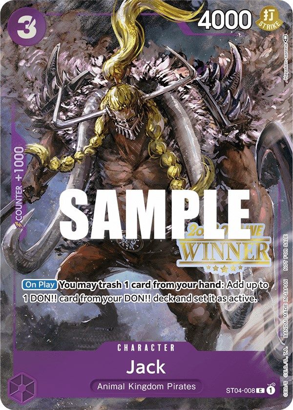 Jack (Regional fuera de línea 2023) [Ganador] [Cartas promocionales de One Piece]