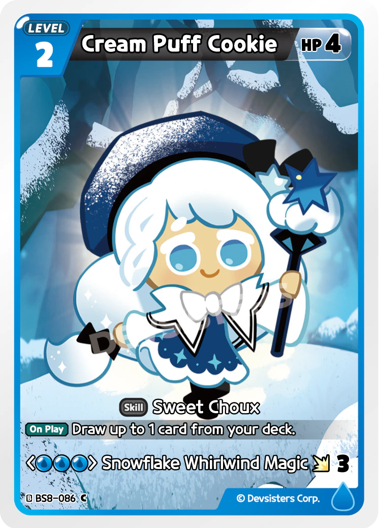 Image for Cream Puff Cookie (BS8-086) (BS8) - CookieRun: Braverse TCG