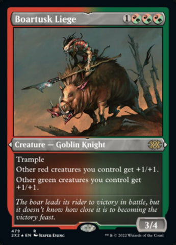 Chef de guerre boartusk (gravure à l'acide) [Double Masters 2022]
