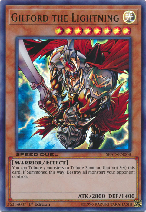 Gilford el Relámpago [SBAD-EN008] Ultra Rara