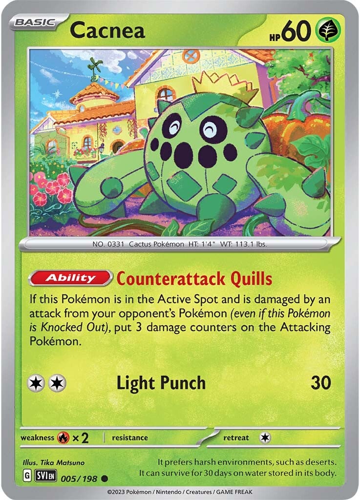 Cacnea (005/198) [Escarlata y Púrpura: Set Base]