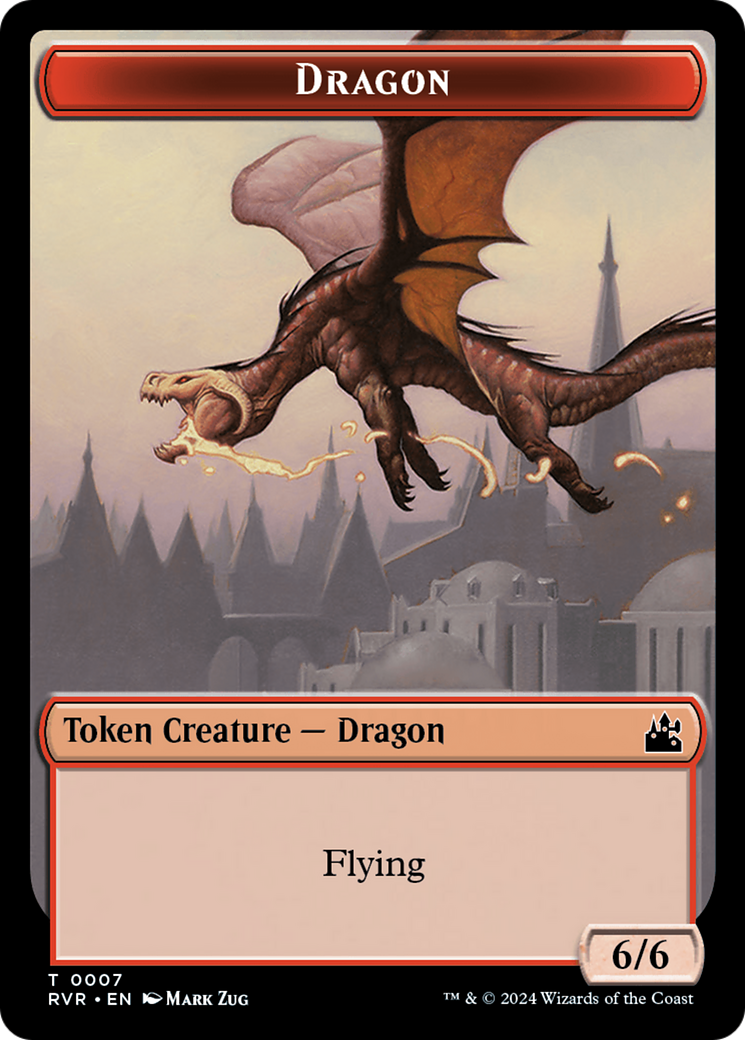 Oiseau // Dragon Jeton recto-verso [Jetons Ravnica: Remasterisé]