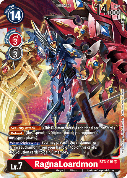 RagnaLoardmon [BT3-019] [Paquete Especial de Lanzamiento Ver.1.5]