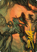 Carte artistique Piétinement de souche (Signature dorée) [Série artistique Modern Horizons 3]