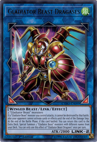 Bestia Gladiador Dragases [CYHO-EN099] Rara