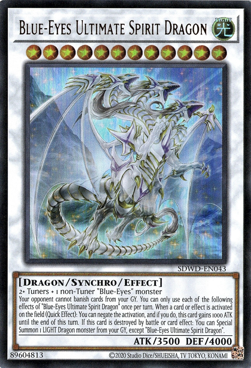 Dragon Ultime des Esprits aux Yeux Bleus (Illimité) [SDWD-EN043] Ultra Rare