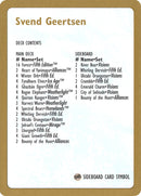 Lista de mazo de Svend Geertsen [Mazos del Campeonato Mundial 1997]