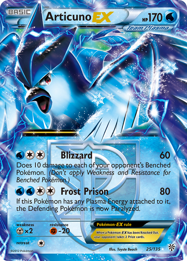Artikodin EX (25/135) [Noir & Blanc : Tempête Plasma]