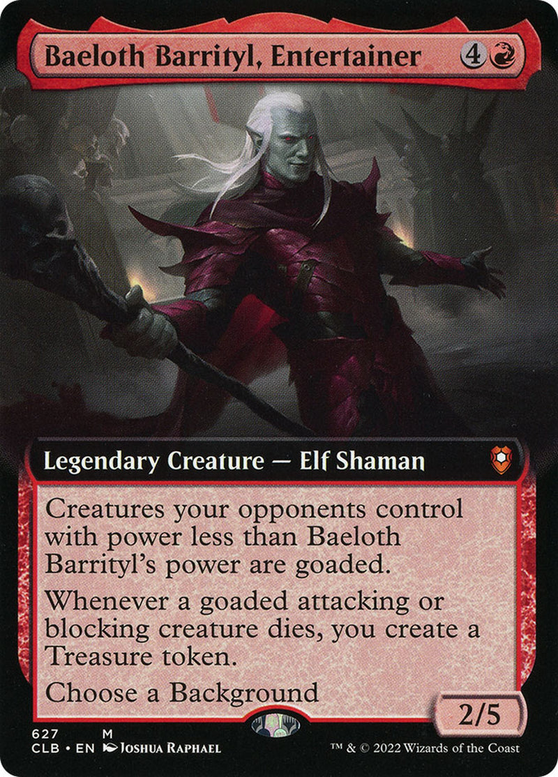 Baeloth Barrityl, artiste (extended art) [Commander Legends : Battle for Baldur's Gate]