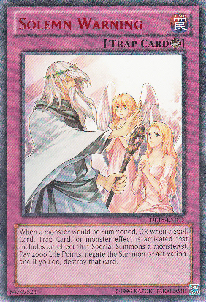 Advertencia Solemne (Roja) [DL18-EN019] Rara