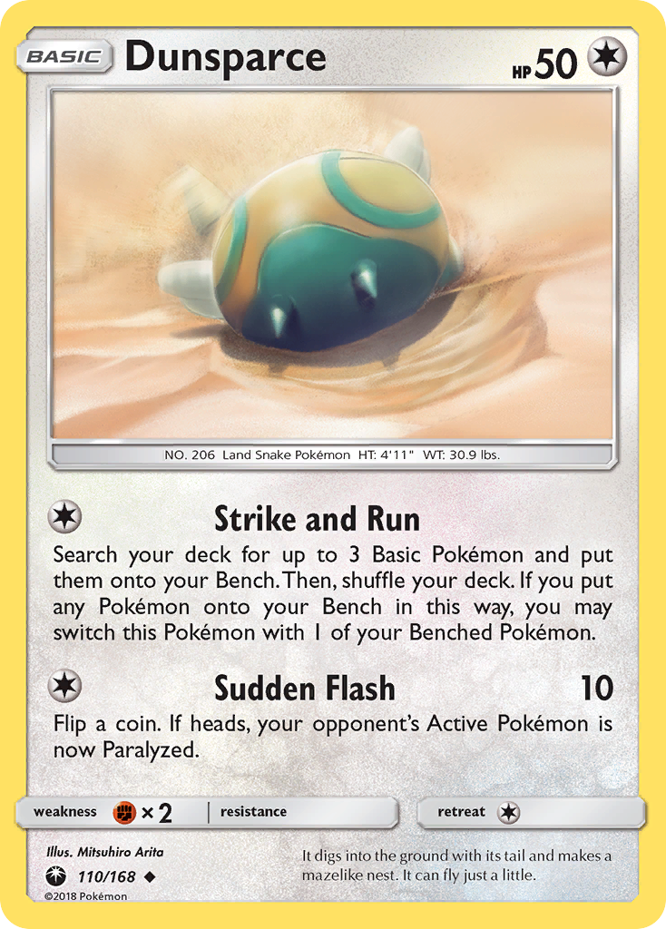 Dunsparce (110/168) [Sol y Luna- Tormenta Celestial]