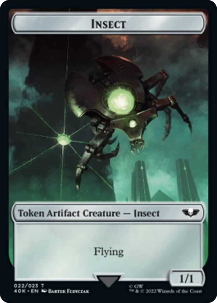 Guerrier nécron // Jeton Insecte recto-verso [Jetons Warhammer 40,000]