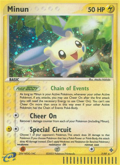 Minun (7/97) [EX : Dragon]