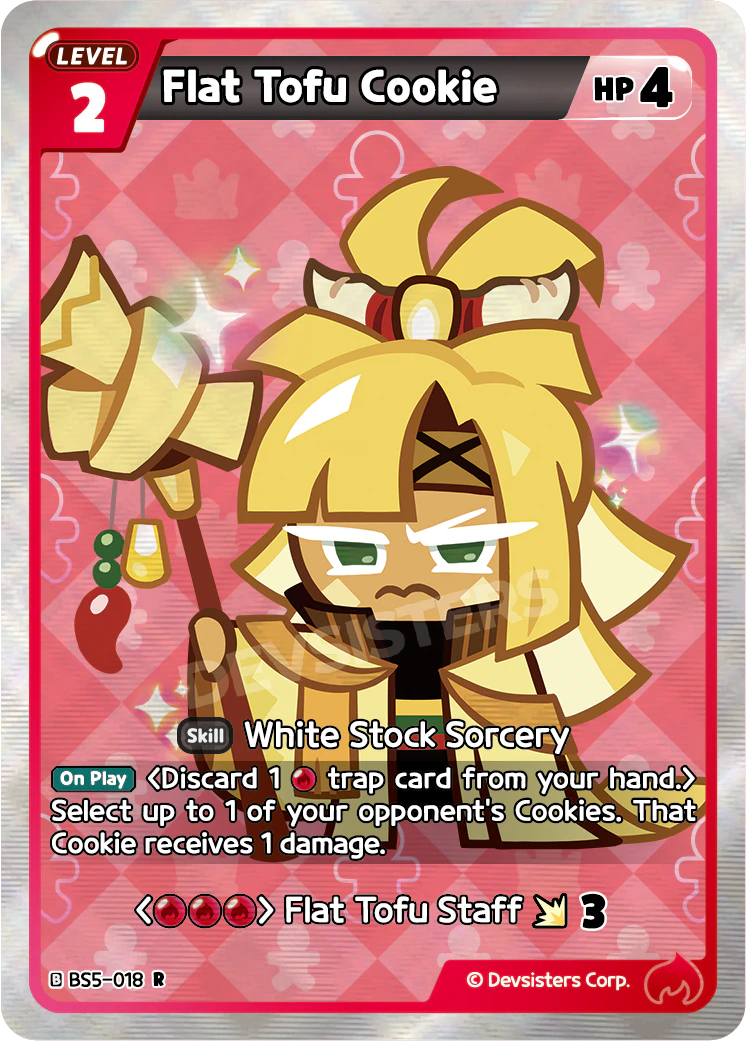 Image for Flat Tofu Cookie (BS5-018) (BS5) - CookieRun: Braverse TCG