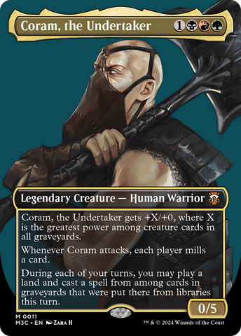 Coram, le Fossoyeur (Sans bordures) [Modern Horizons 3 Commander]