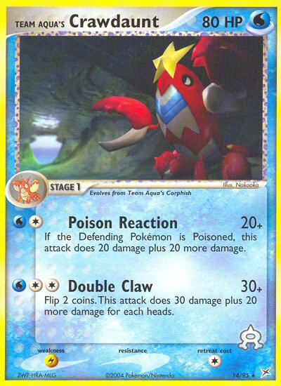 Crawdaunt de la Team Aqua (14/95) [EX : Team Magma vs Team Aqua]