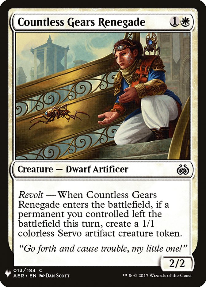 Infinidad de engranajes renegados [Mystery Booster]