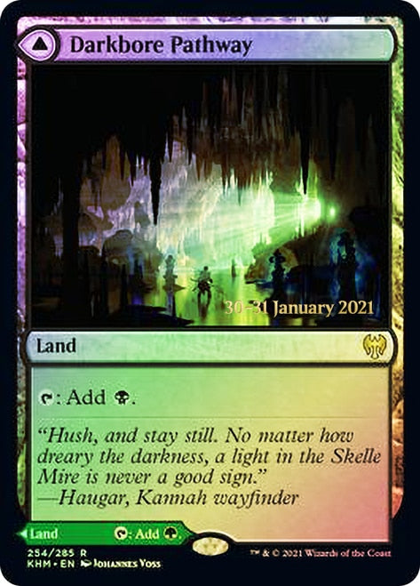 Passage de la Forteresse noire // Passage de la Forteresse rampante [Cartes promos d'avant-première Kaldheim]