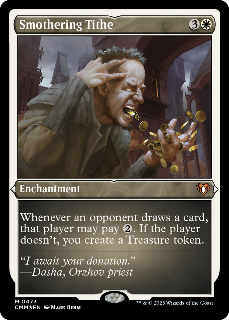 Dîme de la Soumission (Gravure sur feuille) [Commander Masters]